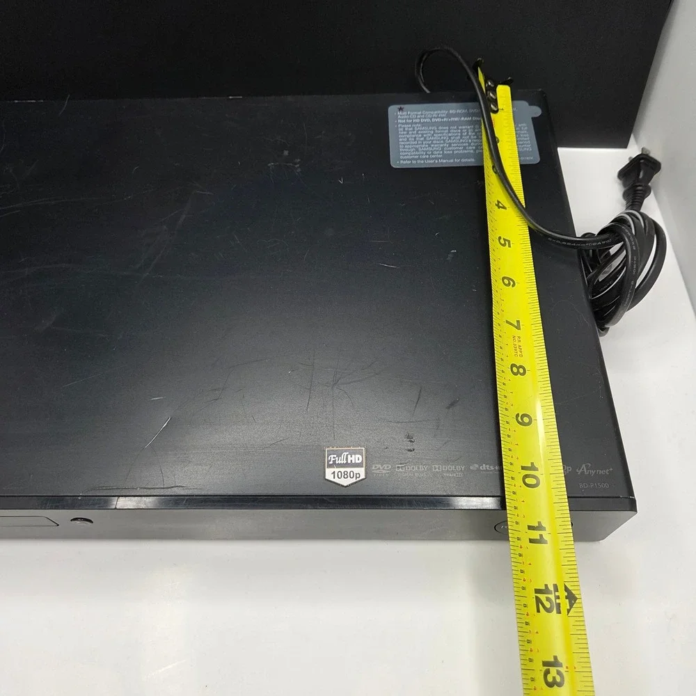 Samsung Blu-ray Disc Player BD-P1500 1080p Black HDMI Dolby Digital DVD